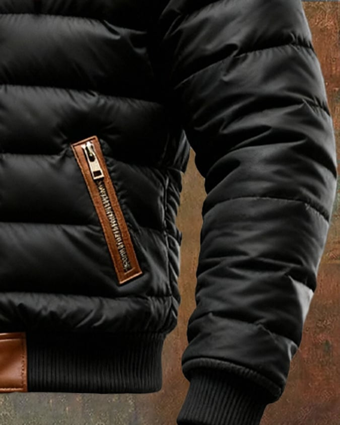 Marcus - Quilted Sherpa Winter Jacket