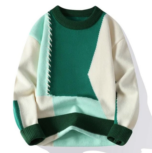 Thomas - Patchwork Knit Sweater