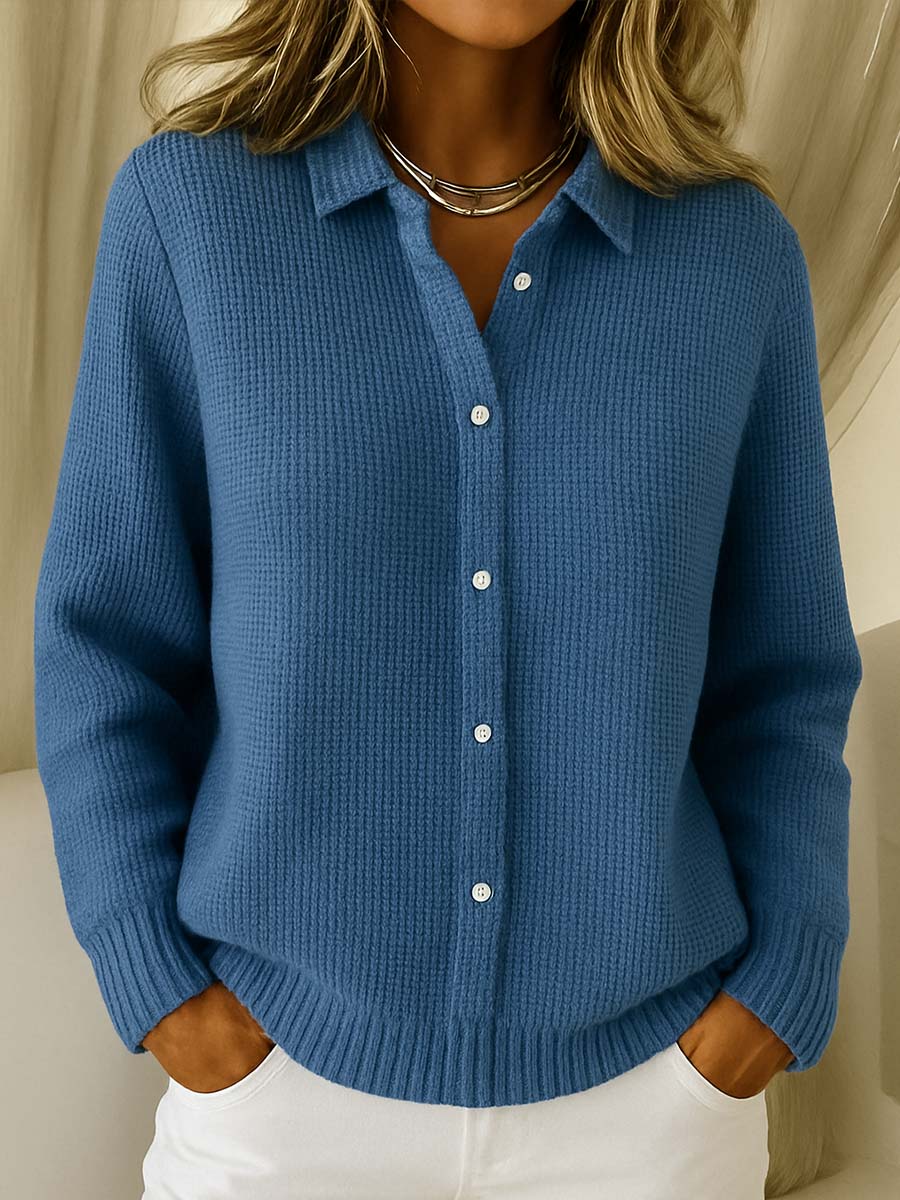Maeve - Classic Knit Button Cardigan