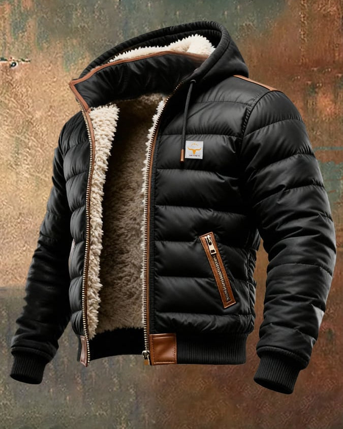 Marcus - Quilted Sherpa Winter Jacket