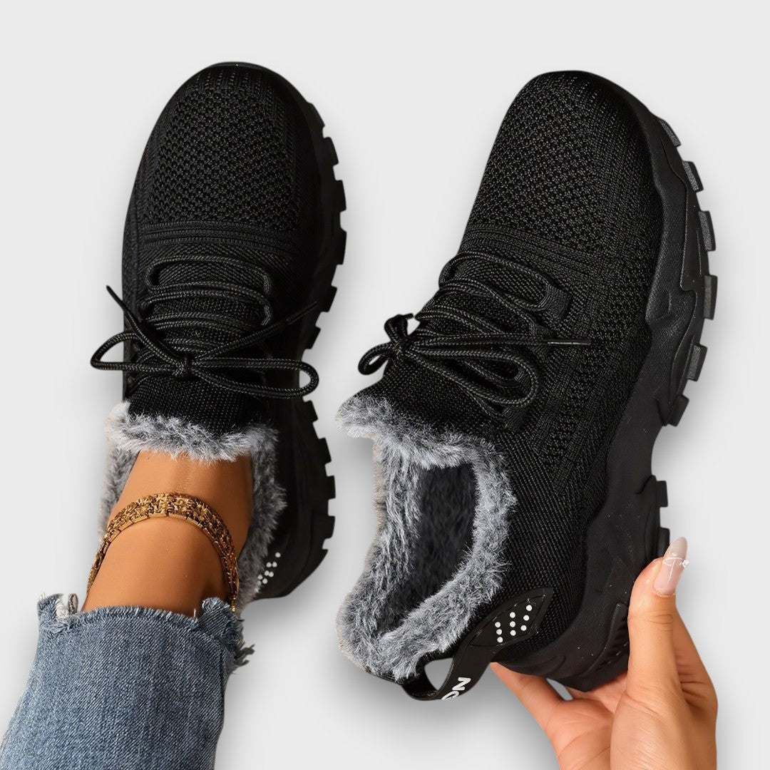 Chloe - Lace-Up Winter Sneakers