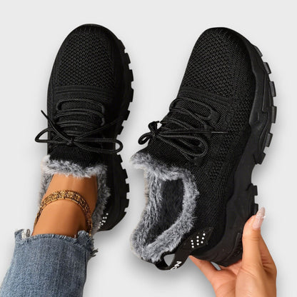 Chloe - Lace-Up Winter Sneakers