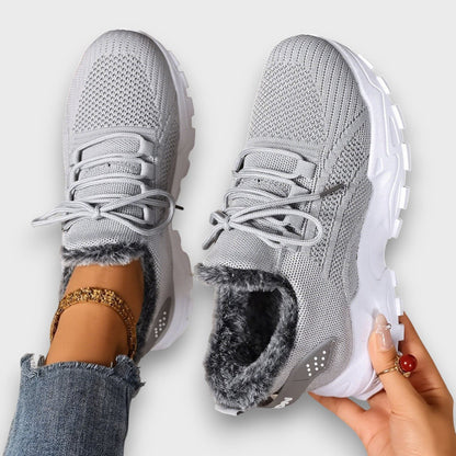 Chloe - Lace-Up Winter Sneakers