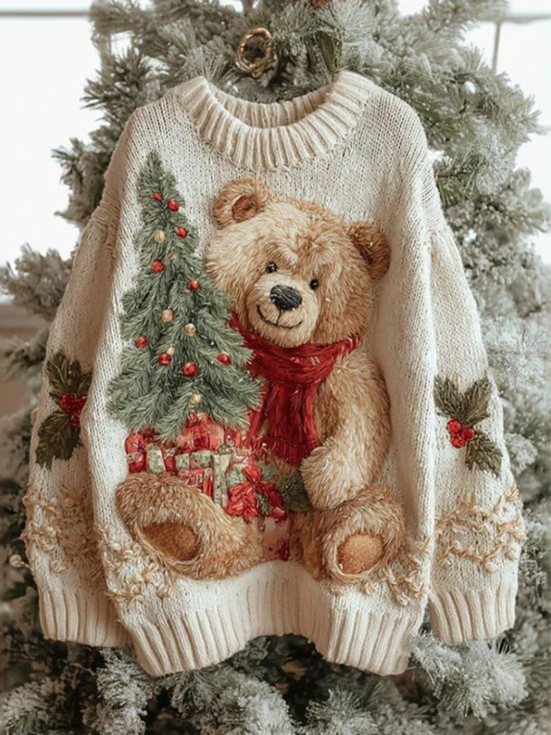Anna – Festive Winter Knit Sweater