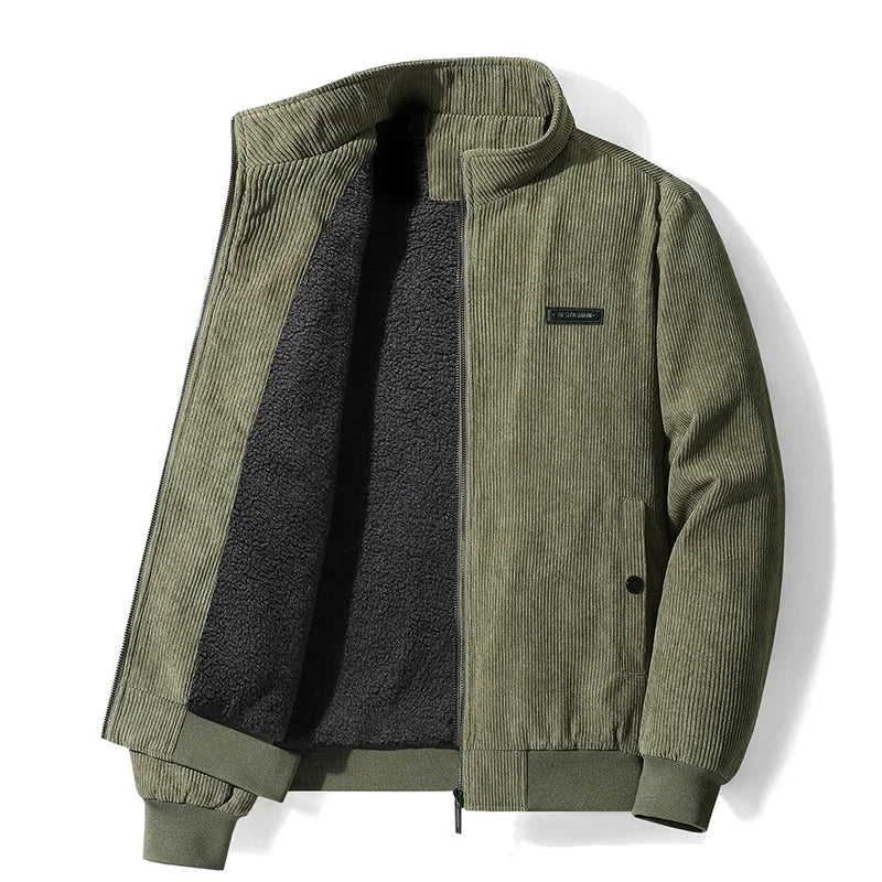 Udo - Corduroy jacket with fleece lining