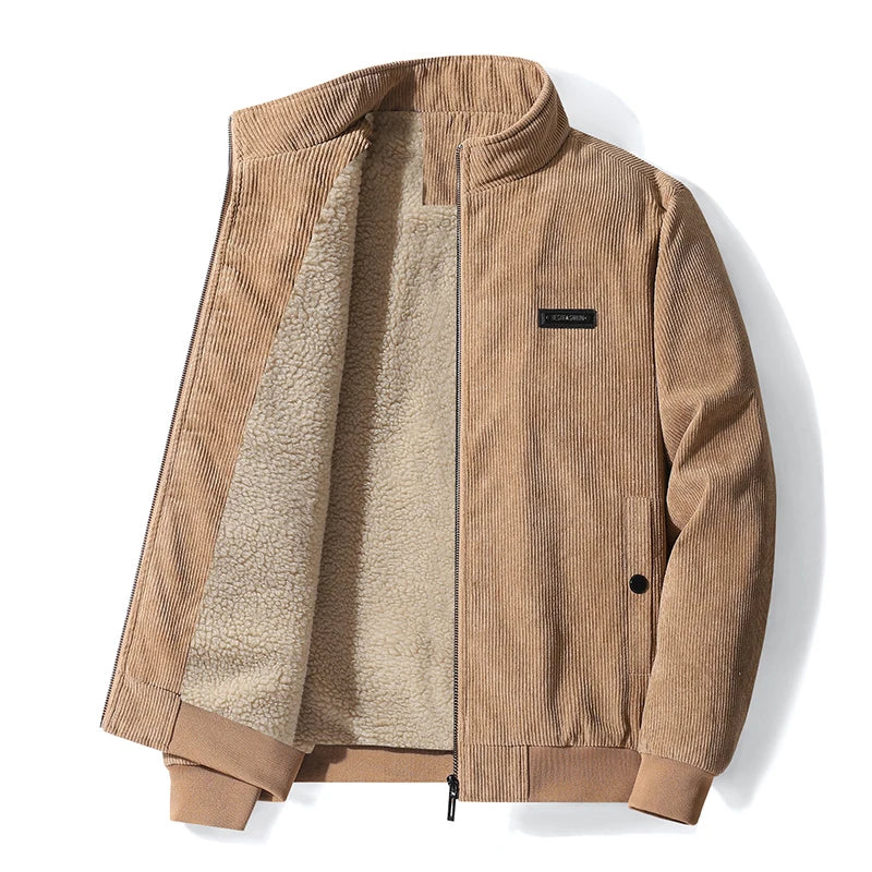 Udo - Corduroy jacket with fleece lining