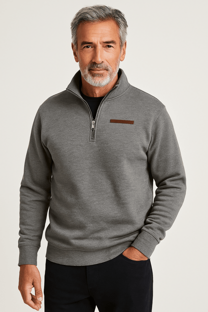 Adrien - Zip-Up Fleece Sweatshirt