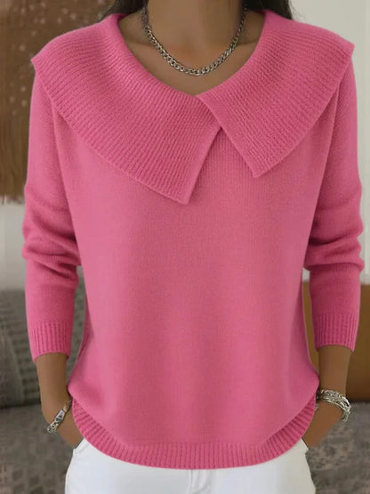 Odette - Ribbed Collar Sweater