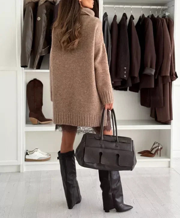 Elara - Turtle Neck Dress